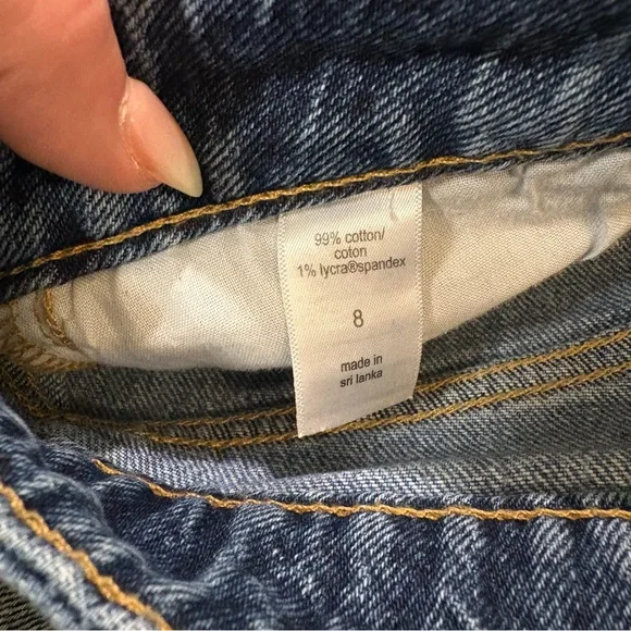 Maurice’s Goldie Blues Cheeky Shorts Size 8 Distressed Raw Hemmed Medium Wash - Picture 5 of 10